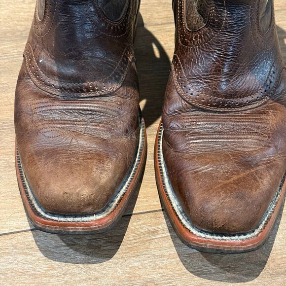 Ariat Heritage Roughstock Cowboy Boots Mens Size 13 D Brown Pull On Western - Picture 2 of 8